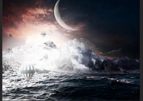 آموزش طراحی آسمان رویایی در فتوشاپ